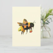 Hummeln mit Pollen Feiertagskarte (Stehend Vorderseite)