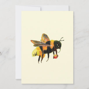 Hummeln mit Pollen Feiertagskarte
