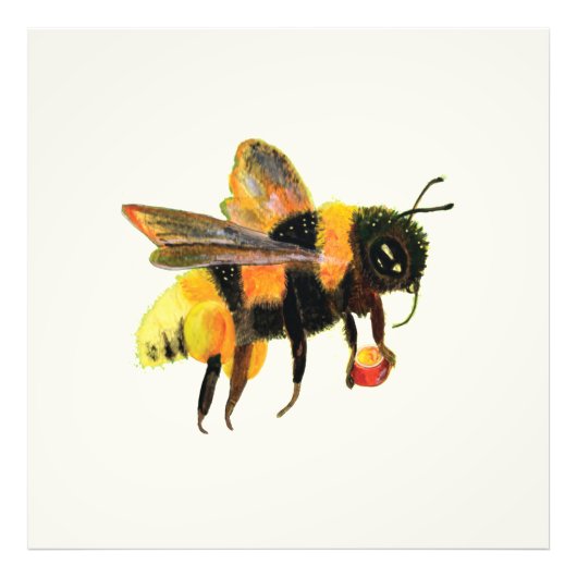 Hummeln mit Pollen Fotodruck (Vorne)