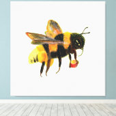 Hummeln mit Pollen Leinwanddruck (Insitu (Holzboden))