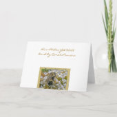 Hummeln mit Pollenkörben erhalten Wohlfühlkarte Karte (Rückseite)