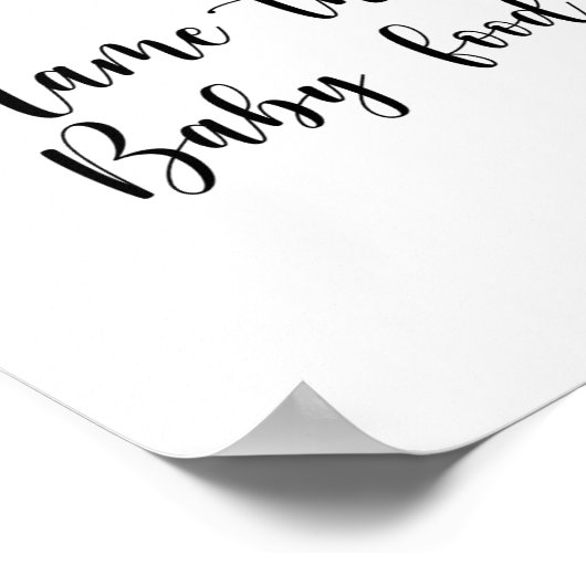 Hummeln - Name dieses Babynahrung Poster (Ecke)