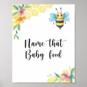 Hummeln - Name dieses Babynahrung Poster (Vorne)
