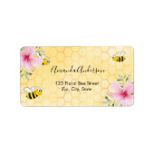 Hummeln-Rücksendeadresse Adressaufkleber (Vorne)