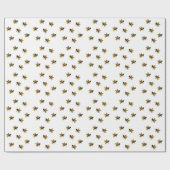 Hummeln sammeln Nektar und Pollen Geschenkpapier (Flach)