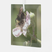 Hummeln sammelt Pollen Glass Ornament Aus Glas (Vorderseite links)