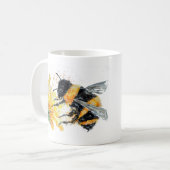 Hummeln sammelt Pollen Kaffeetasse (Vorderseite Links)