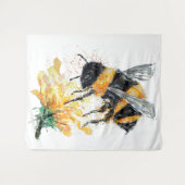 Hummeln sammelt Pollen Wandteppich (Vorderseite (Horizontal))