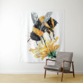 Hummeln sammelt Pollen Wandteppich (Beispiel)