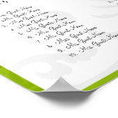 Hummeln schwarzer Damaske - Sie wählen die Farbe d Poster (Ecke)