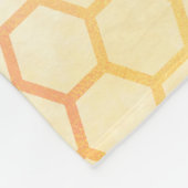 Hummeln Sonnenblumen Gelbe Honigwabenmonogramm Fleecedecke (Ecke)