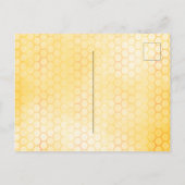 Hummeln Sonnenblumen Mama zum Baby-Duschen Postkarte (Rückseite)