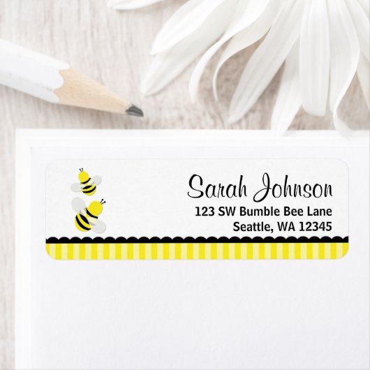 Hummeln Stripe Rücksendeadresse (Insitu)