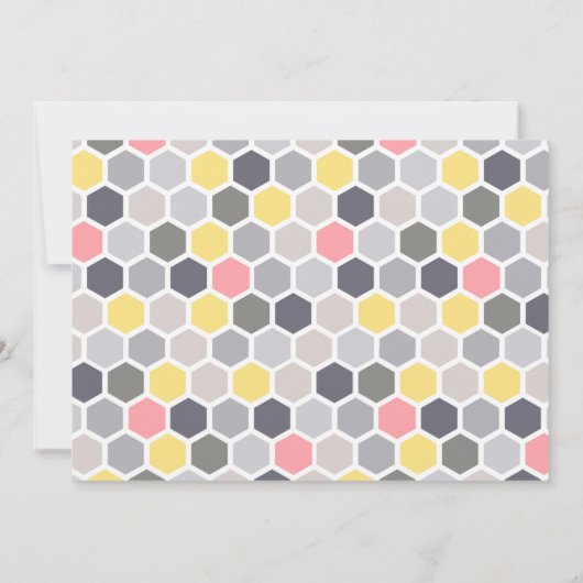 Hummeln süß wie kann man Mädchen-Baby-Dusche Einladung (Rückseite)