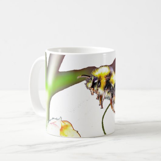 Hummeln-Tasse Kaffeetasse (Vorderseite Links)