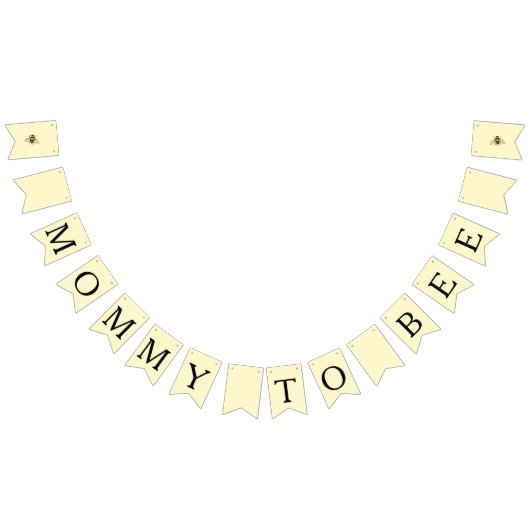 Hummeln-Thema Bienendusche Wimpelkette (Alle)