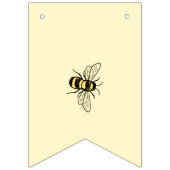 Hummeln-Thema Bienendusche Wimpelkette (Erste Fahne)