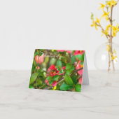 Hummeln und Azalea denken Sie an Ihre Karte (Gelbe Blume)