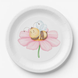 Hummeln- und Blume-Papier-Teller Pappteller