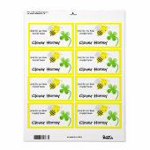 Hummeln und Clover Food Labels (Vorne)
