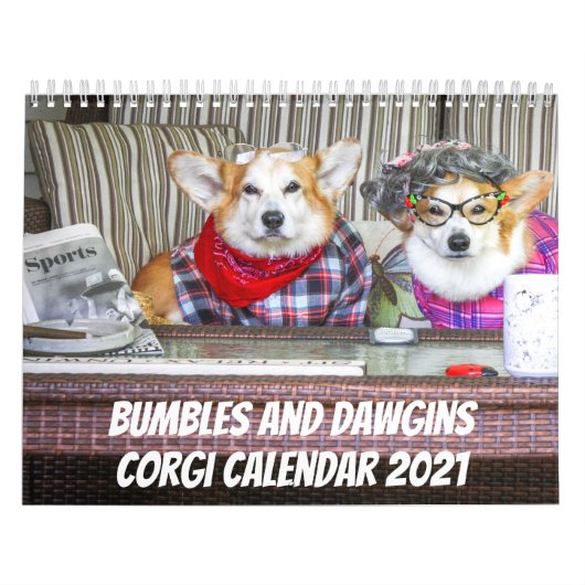 Hummeln und Dawgins-Kalender 2021 Kalender (Titelbild)