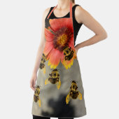 Hummeln und Gaillardia-Blume Schürze (InSitu)