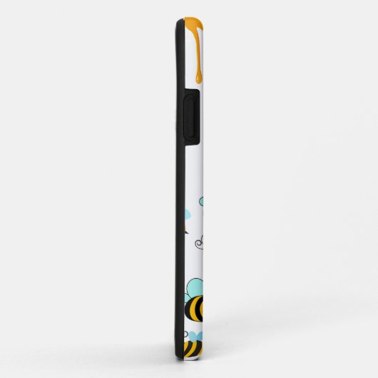 Hummeln und Honey White Case-Mate iPhone Hülle (Hinten/Rechts)
