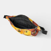 Hummeln- und Honeycomb-Muster Bauchtasche (Offen)