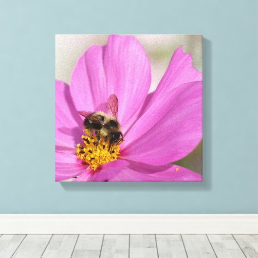 Hummeln und Kosmos Leinwanddruck (Insitu (Holzboden))