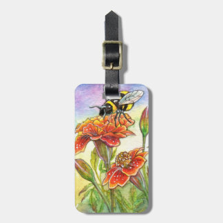 Hummeln und Marigold Gepäckanhänger