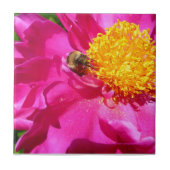Hummeln und Peony Fliese (Vorderseite)