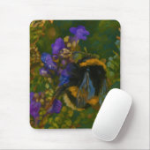 Hummeln unter Lila Blüten Mousepad (Mit Mouse)