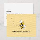 Hummeln vielen Dank für die Babydusche Dankeskarte (Vorne/Hinten)