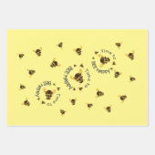 Hummeln Zeit, glücklich gelb zu sein Geschenkpapier Set (Vorderseite 3)