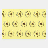 Hummeln Zeit, glücklich gelb zu sein Geschenkpapier Set (Vorderseite 2)