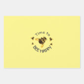 Hummeln Zeit, glücklich gelb zu sein Geschenkpapier Set (Vorderseite)