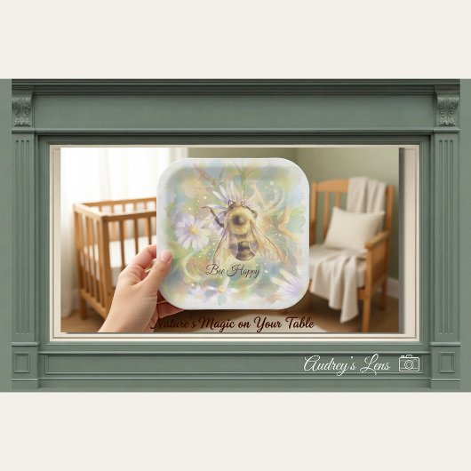 Hummelnursery | Whimsischer Garten Pappteller