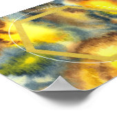 Hummelplakat / Kristalgittervorlage Poster (Ecke)