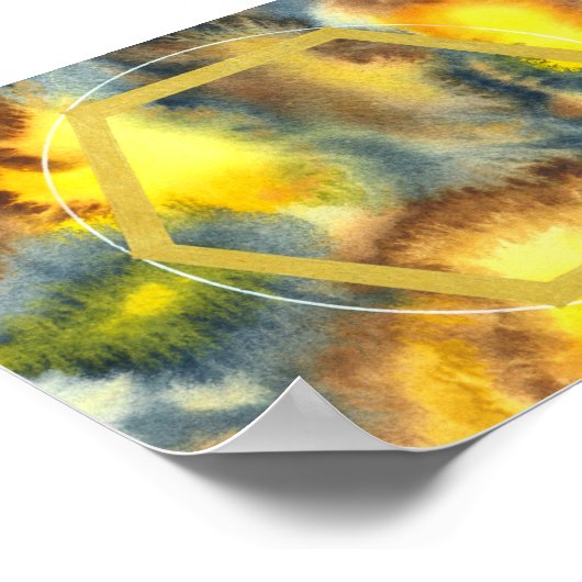 Hummelplakat / Kristalgittervorlage Poster (Ecke)