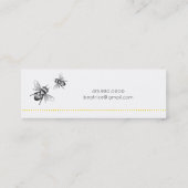 Hummelprofil Mini Visitenkarte (Rückseite)