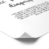 Hummelspiel \ Spätabend Windeln Poster (Ecke)