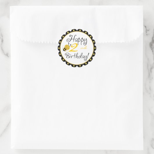 Hummelsticker HBR2 Runder Aufkleber (Tasche)