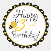 Hummelsticker HBR3 Runder Aufkleber (Vorderseite)