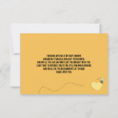 Hummelwabendusche Dankeskarte (Rückseite)