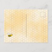 Hummelwabenkraut niedliche Brautdusche Postkarte (Rückseite)