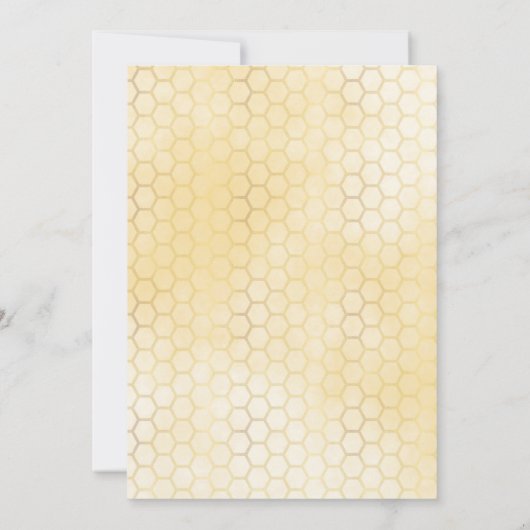 Hummelwabenkraut tropisches Brautparty Einladung (Rückseite)