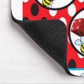 Hummelwürfel-Untersetzer Mousepad (Ecke)