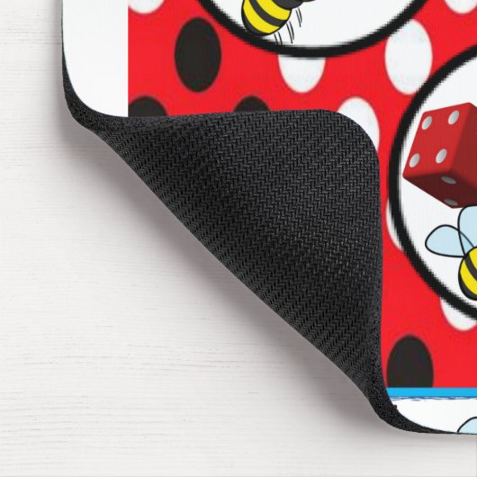 Hummelwürfel-Untersetzer Mousepad (Ecke)