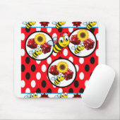 Hummelwürfel-Untersetzer Mousepad (Mit Mouse)