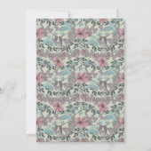 Hummende Vögel & Hibiskus - Einladung zur Hochzeit (Rückseite)